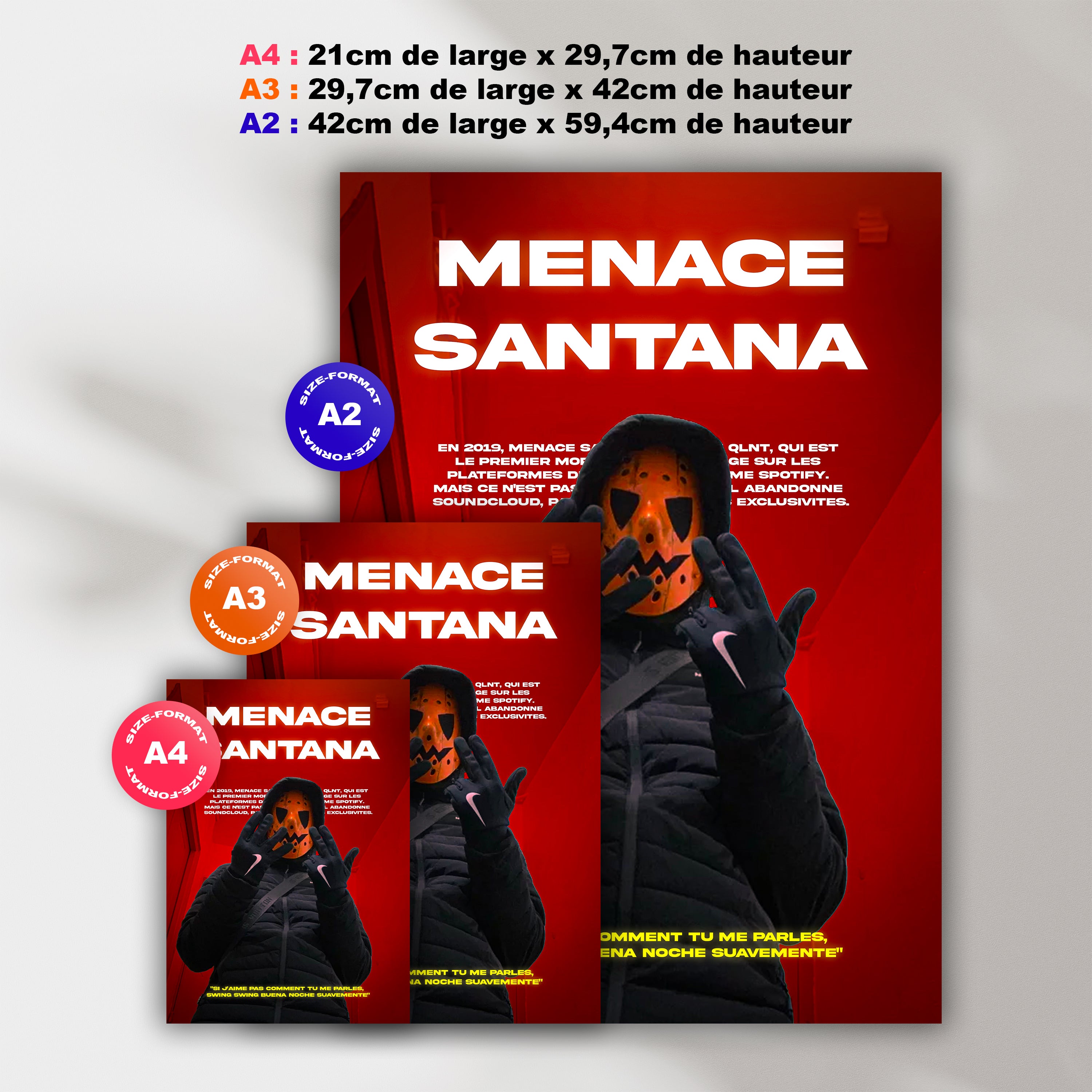 Poster Menace Santana