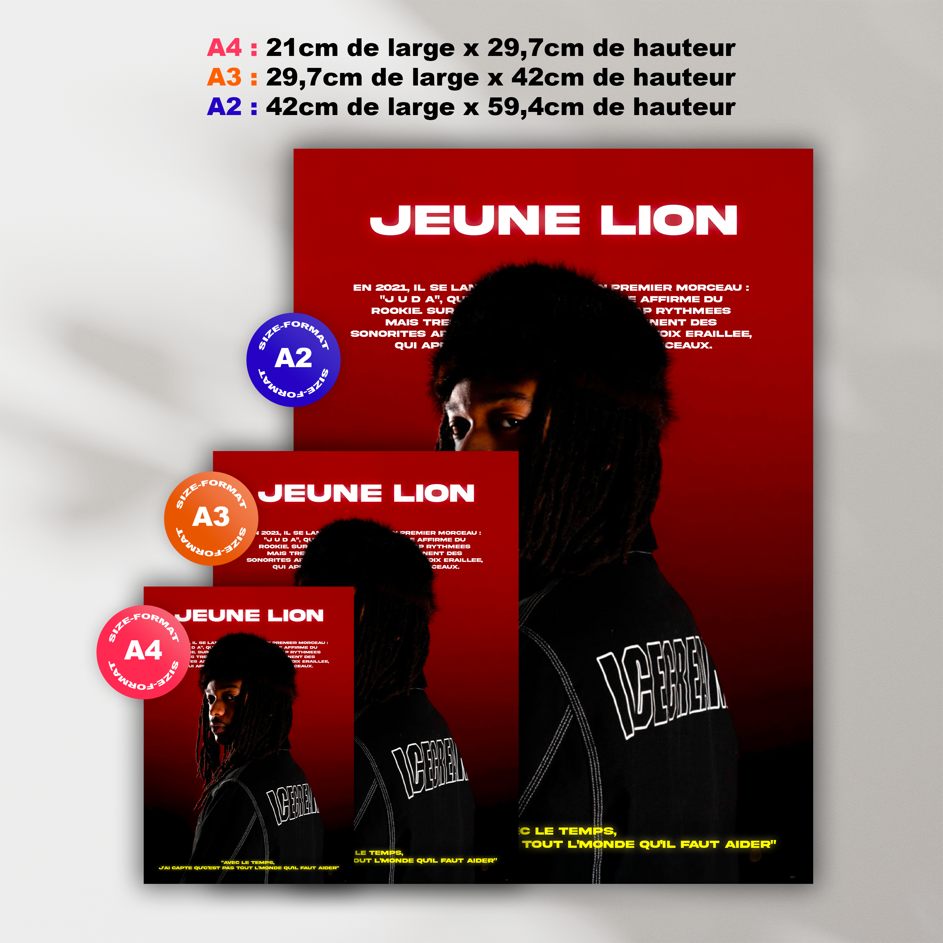 Poster Jeune Lion
